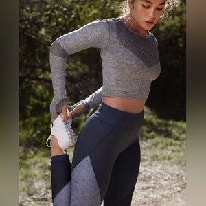 Joy Lab Gray Seamless Mesh Crop Top
Long Sleeve • Size S • NEW (no tags)